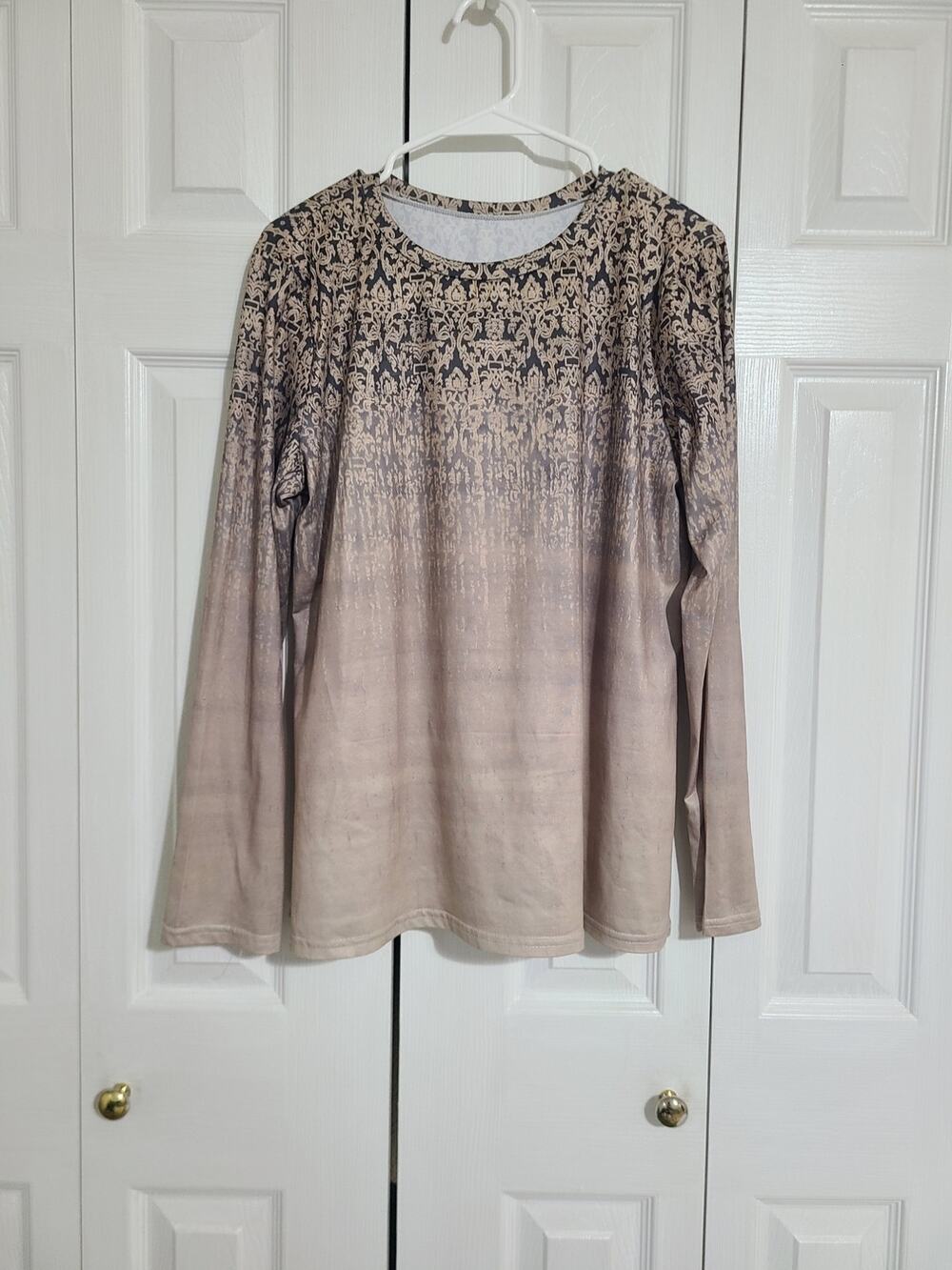 Unknown brand large women's Ombre long sleeve shirt
